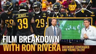 Film Breakdown with Ron Rivera | Defensive Coverages and Young Talent | Washington Commanders