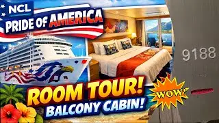 NCL Pride Of America Standad Balcony Room Tour Room 9188