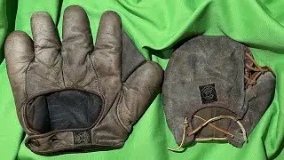 Early Antique Baseball Gloves-AJ Reach 1890s-1900s#antiquebaseball #baseballglove #classic #oldtime