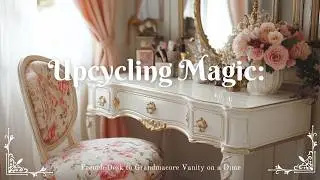 Upcycling Magic: Grandmacore Meet French Desk Vanity on a Dime