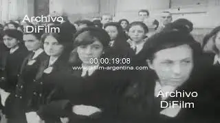 Corpus Christi procession in Argentina 1966 ARCHIVE FOOTAGE