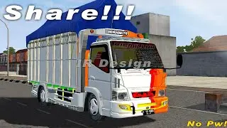 Share!!! Livery Canter Mbois by Alan Dharma S || Mod bussid Terbaru