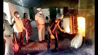Destruction Of Seized Narcotics By Odisha STF