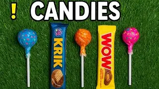 Delicious Candy Taste Test | Lollipops & Chocolate Fun satisfying Video ASMR 