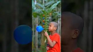 Six Colourful Balloons Toys with BambooCreations #ideas #craft#shorts