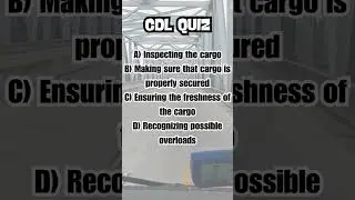 CDL QUIZ #truckdriving #trucking #cdlhelp #truckdrivingjobs #trucker #cdldriver