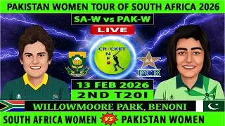 South Africa Women vs Pakistan Women | SAW vs PAKW | 2nd T20I of PAKW vs SAW Live | SA-W vs PAK-W