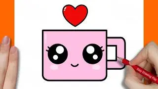 How to draw a cute cup Easy Step By Step | Easy Drawing Tutorial For Kids & Beginners