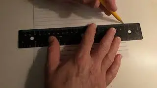 Making a music  staff using line paper
