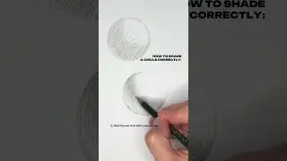 Cross hatching drawing | How to cross hatching a circle (shading drawing)
