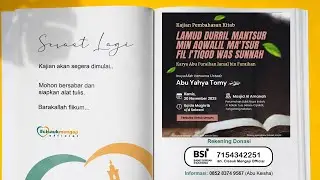 [Live] Lamud Durril Mantsur Min Aqwalil Ma'tsur fil I'tiqod Was Sunnah - Ustadz Abu Yahya Tomy