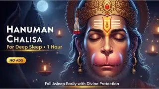 Hanuman Chalisa for Deep Sleep & Peaceful Dreams(1 Hour)| Fall Asleep Easily • No Ads | Bhajan Sanjh