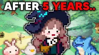 Playing as a Little Witch in the Woods