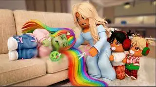 Daisy Got FOOD POISONING... But Mama Only Hug Twins! | 🌟Roblox Family Roleplay🌟