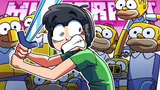 We modded Minecraft so everything is Homer Simpson