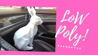Зайчик papercraft papekura 3D Low Poly Paper Sculpture DIY Decor for Home