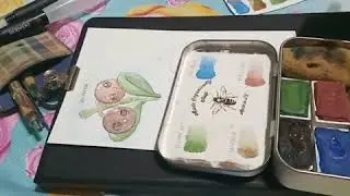 Testing DERWENT waterbrush set