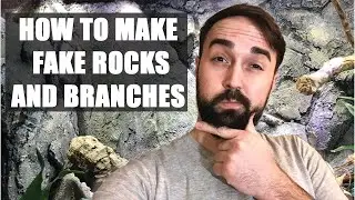 How to make fake rocks for your reptile (paper maché clay)