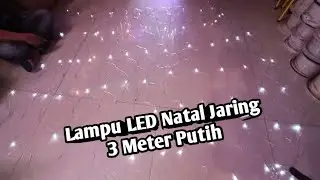 Lampu LED Natal Jaring 3 Meter Putih