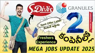 DIVIS LABORATORIES & GRANULES INDIA PHARMA COMPANY JOBS VACANCY FOR FRESHERS  | SUCCESS DRIVE