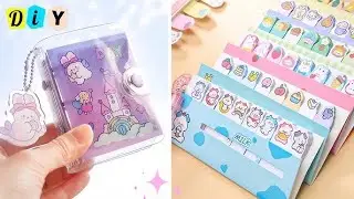 🌈 DIY cute stationery/ How to make stationery supplies at home/ Easy Paper Craft Ideas/ School hacks