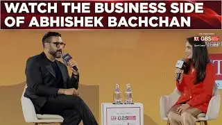 Abhishek Bachchan's Never-Seen Business Side At GBS | Speaks On 'Make In India To Built For India'