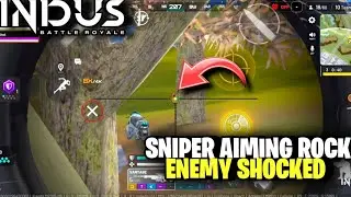 Sniper Aiming Rock Enemy Shocked 😳 | Indus Game | Indus Battle Royale Mobile 