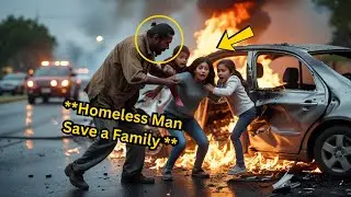 The Homeless Hero Who Saved a Family from a Burning Car Crash | Real-Life Heroism
