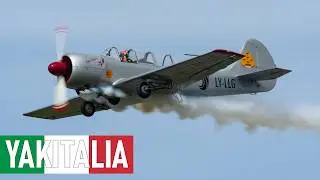 YAKITALIA - Yakovlev Yak-50 & Yak-52 Aerobatic Team Display - Rivolto Airshow