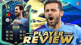 94 TEAM OF THE SEASON BERNARDO SILVA PLAYER REVIEW! - FIFA 22 Ultimate Team