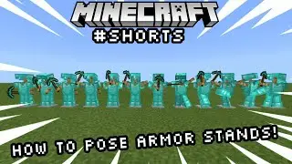 Как поставить стойки для брони в Minecraft Bedrock (1.20) #шорты