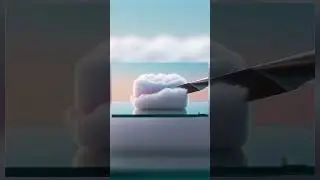 Softness you can hear. ☁️✨#ASMR #CuttingASMR #Satisfying #CloudASMR #Aesthetic #VisualSatisfying