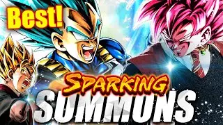 I'm a WIZARD after this... (Goku Rose & Super Vegeta Blue SUMMONS!) Dragon Ball Legends