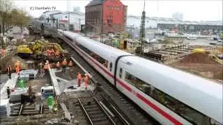 ICE bei der Durchfahrt einer autmatischen Rottenwarnanlage - Eisenbahn TV
