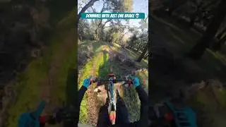 MJ Downhill MTB With Only ONE Brake 💀 #mtb #emtb #biker #fypシ #fyp #mountainbike #mtblife #emtblife