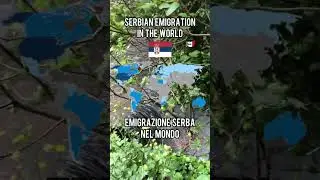 Serbian emigration in the world #shorts #serbia #world #subscribe #fyp #viral #popular #geography
