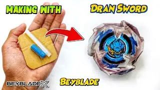 Making The First Beyblade X 🔥| Making DranSword With Cardboards