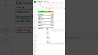 How to calculate the total sum in Google Sheets #googlesheets