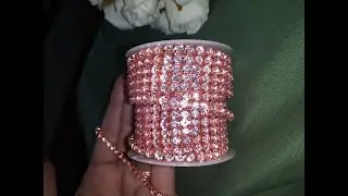 KAOYOO 5 Yards 3MM Zircon Rhinestones Close Chain Beaded Trim for Sewing Crafts,DIY Decoratio Review