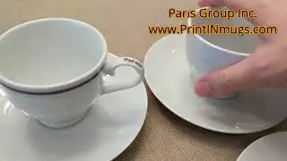 Custom Printed Cup & Saucers - Custom and Personalized