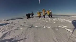 Heliview Snow Landing on the Pisa Range