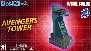 Marvel Builds #1 - Avengers Tower (Planet Coaster 2 - Timelapse)