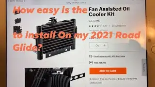 Installing the Fan Assisted Oil Cooler on my 2021 Road Glide Standard.