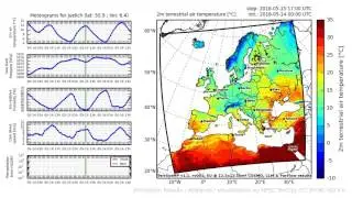 TerrSysMP monitoring run 2016-05-14 - 2m terrestrial air temperature - Europe (72h)