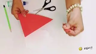 Christmas Santa art with paper