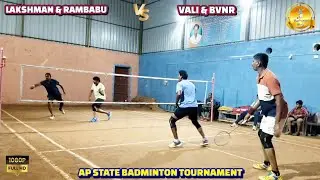AP State Badminton | Lakshman & Rambabu Vs Vali & Rambabu | Prakasam | Full Game | Live Score