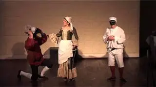 Commedia Improvvida : Capitano, Servetta, Pulcinella