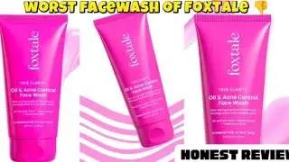 Worst facewash of foxtale|Honest Review in tamil|foxtale oil and acne control facewash|skincare|acne