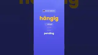 🇩🇪 Learn German Vocabulary A2 -  h&auml;ngig | #shorts  #learngerman  #shortvideo