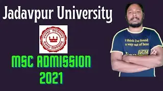 Jadavpur University Msc Admission 2021
